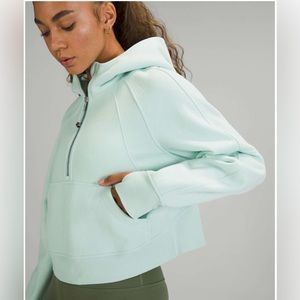 lululemon athletica | Tops | Lululemon Scuba Oversized Halfzip Hoodie In  Delicate Mint Size Xss | Poshmark